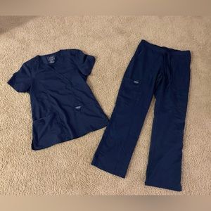 Cherokee Workwear Revolution Navy Blue Scrubs XS